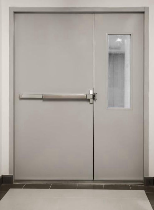 Al Barrak fire-rated hollow metal doors, high-quality certified doors and frames designed for superior fire resistance and durable performance in commercial and industrial projects.
